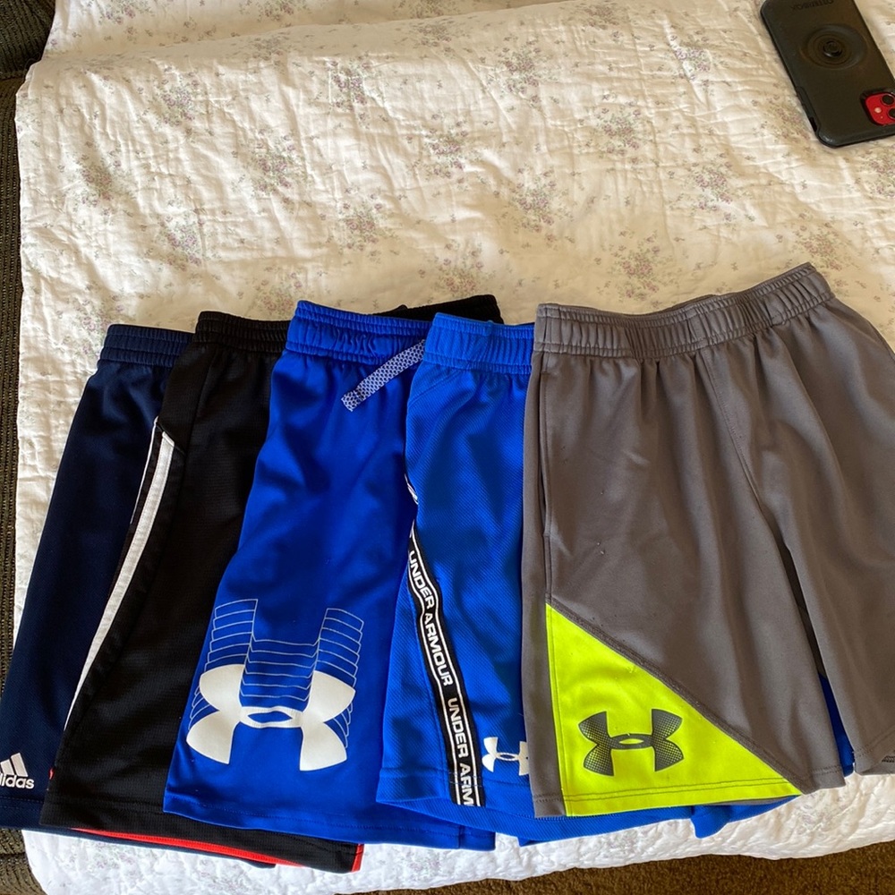 Under Armour and Adidas boys shorts